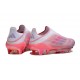 Crampons adidas F50+ LL FG Rose Blanc