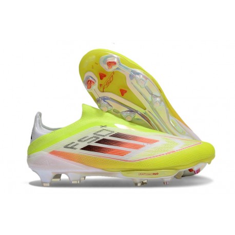 Crampons adidas F50+ LL FG Jaune Noir