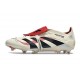 adidas Predator Elite Foldover Tongue FG Blanc Cassé Noir Rubis Pur