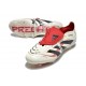 adidas Predator Elite Foldover Tongue FG Blanc Cassé Noir Rubis Pur