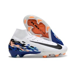 Nike Zoom Mercurial Superfly X Elite FG Blanc Noir Bleu