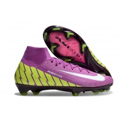 Nike Zoom Mercurial Superfly X Elite FG Violet Jaune Blanc