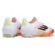 adidas F50 Elite Sans Lacets FG Blanc Noir Jaune Solaire
