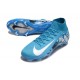 Nike Air Zoom Mercurial Superfly 10 Elite FG Bleu Blanc