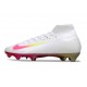 Nike Air Zoom Mercurial Superfly 10 Elite FG Blanc Rose
