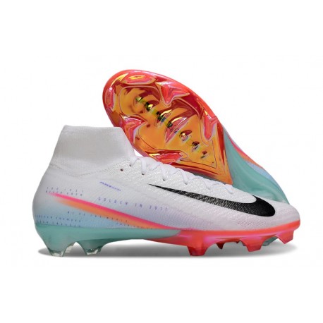 Nike Air Zoom Mercurial Superfly 10 Elite FG Blanc Noir Orange