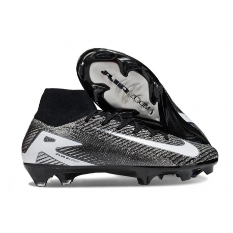 Nike Air Zoom Mercurial Superfly 10 Elite FG Noir Blanc