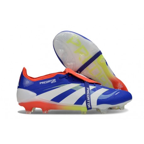 adidas Predator Elite Foldover Tongue FG Bleu Blanc