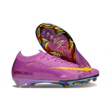 Chaussures Nike Mercurial Vapor 16 Elite FG Violet Jaune