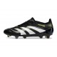 Crampons de Foot adidas Predator Elite FG Noir Blanc Citron Lucid