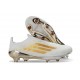 Crampons adidas F50+ LL FG Blanc Or