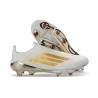Crampons adidas F50+ LL FG Blanc Or