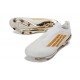 Crampons adidas F50+ LL FG Blanc Or