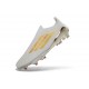 Crampons adidas F50+ LL FG Blanc Or