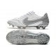 Chaussures de Foot Nike Tiempo Legend 9 Elite FG Blanc Gris
