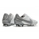 Chaussures de Foot Nike Tiempo Legend 9 Elite FG Blanc Gris