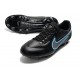 Chaussures de Foot Nike Tiempo Legend 9 Elite FG Noir Gris Acier