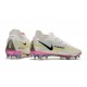 Crampons Nike Phantom GT2 Elite DF FG Blanc Noir Carmin Rose