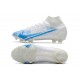 Nike Mercurial Superfly VIII Elite FG Neuf Blanc Bleu