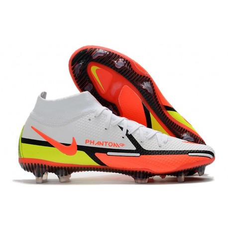 Crampons Nike Phantom GT2 Elite DF FG Blanc Carmin Volt