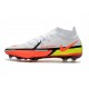 Crampons Nike Phantom GT2 Elite DF FG Blanc Carmin Volt