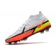 Crampons Nike Phantom GT2 Elite DF FG Blanc Carmin Volt