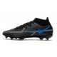 Crampons Nike Phantom GT2 Elite DF FG Noir Gris Acier
