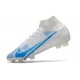 Nike Mercurial Superfly VIII Elite FG Neuf Blanc Bleu